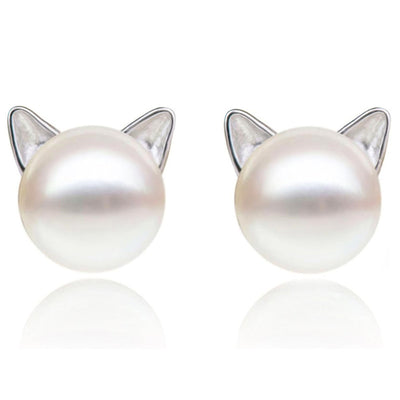 Fashion Cat Ear Pearl Necklace