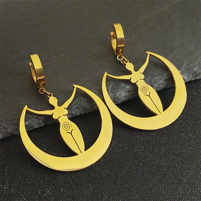 Moon Vortex Goddess Earrings Women's Jewelry Simple All-match