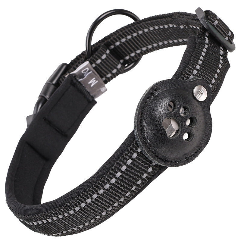 Leather Nylon Pull Resistant Reflective Pet Collar