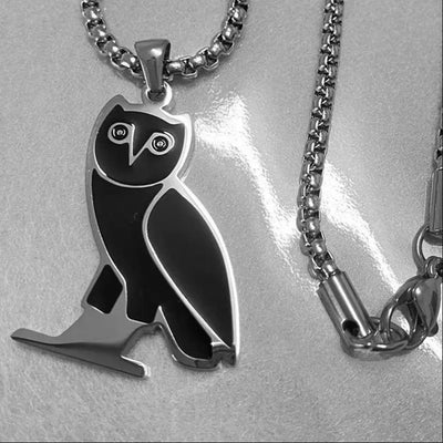 Owl Necklace Female Hip Hop Cool Senior Minority All-match Ornament