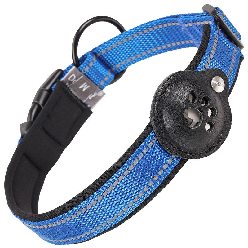 Leather Nylon Pull Resistant Reflective Pet Collar