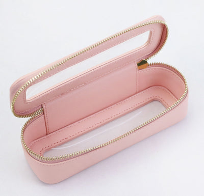 New Travel Portable Leather Large-capacity Cosmetic Brush Skin Care Products Storage Bag