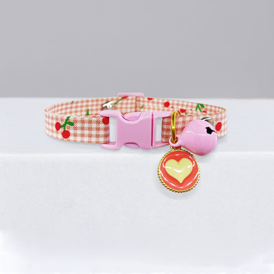 Cat Collar Bell Cute Polka Dot Pet Cat