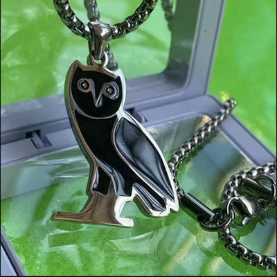 Owl Necklace Female Hip Hop Cool Senior Minority All-match Ornament