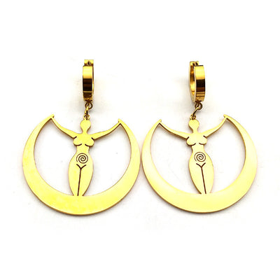 Moon Vortex Goddess Earrings Women's Jewelry Simple All-match