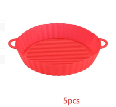 Air Fryer Tray Silicone Kitchen Supplies AirFryer Silicone Pot Grill Pan Accessories Disposable Paper Liner