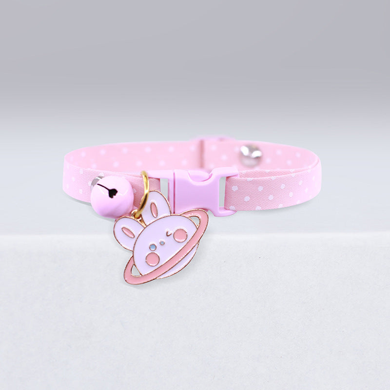 Cat Collar Bell Cute Polka Dot Pet Cat