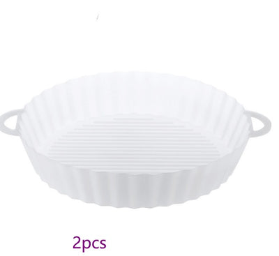 Air Fryer Tray Silicone Kitchen Supplies AirFryer Silicone Pot Grill Pan Accessories Disposable Paper Liner