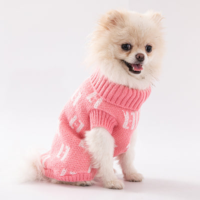 Costume High Collar Fashionable Pet Sweater